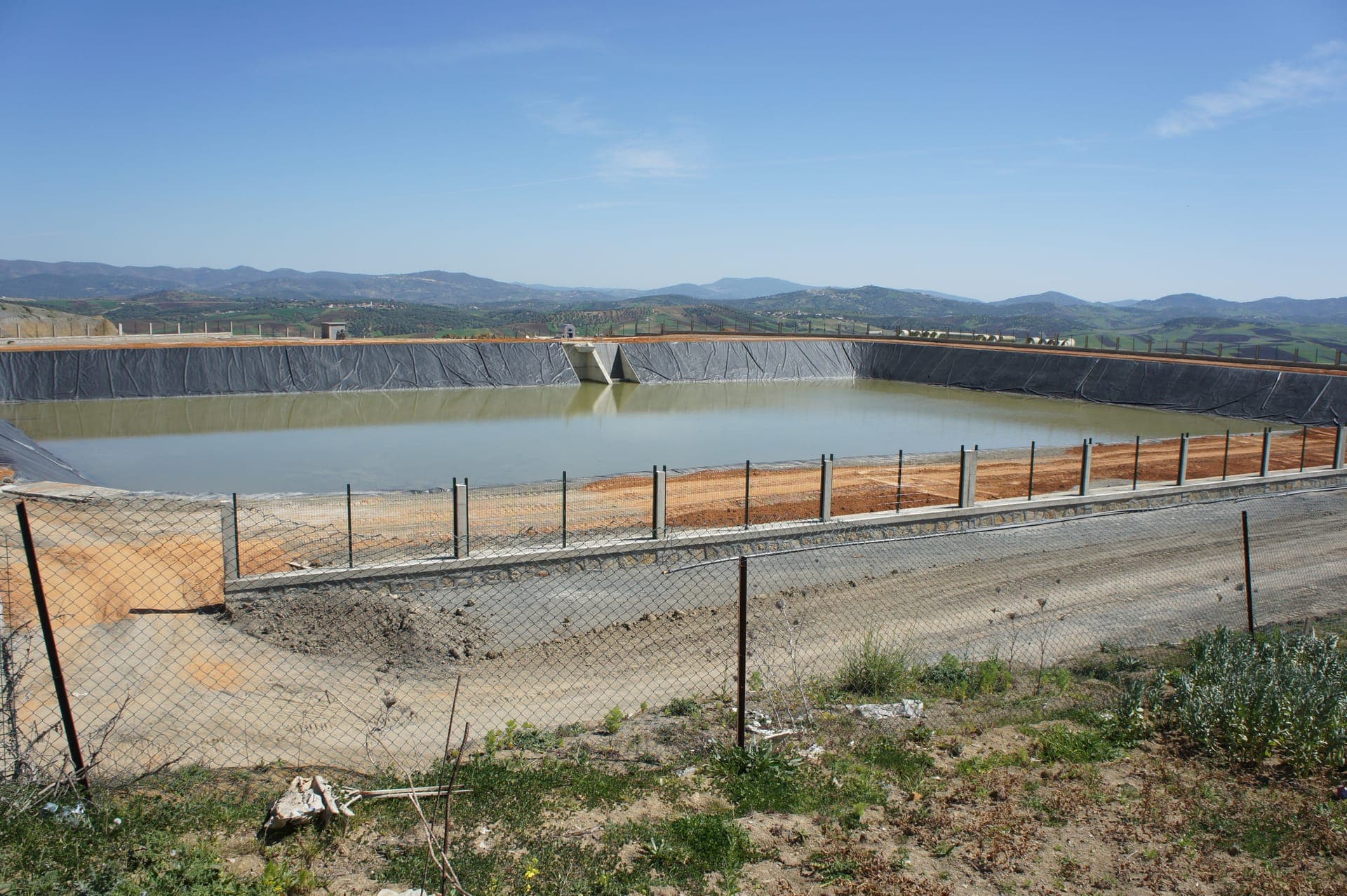 Bassin de stockage et de régulation des eaux du projet Asjen – Ouazzane