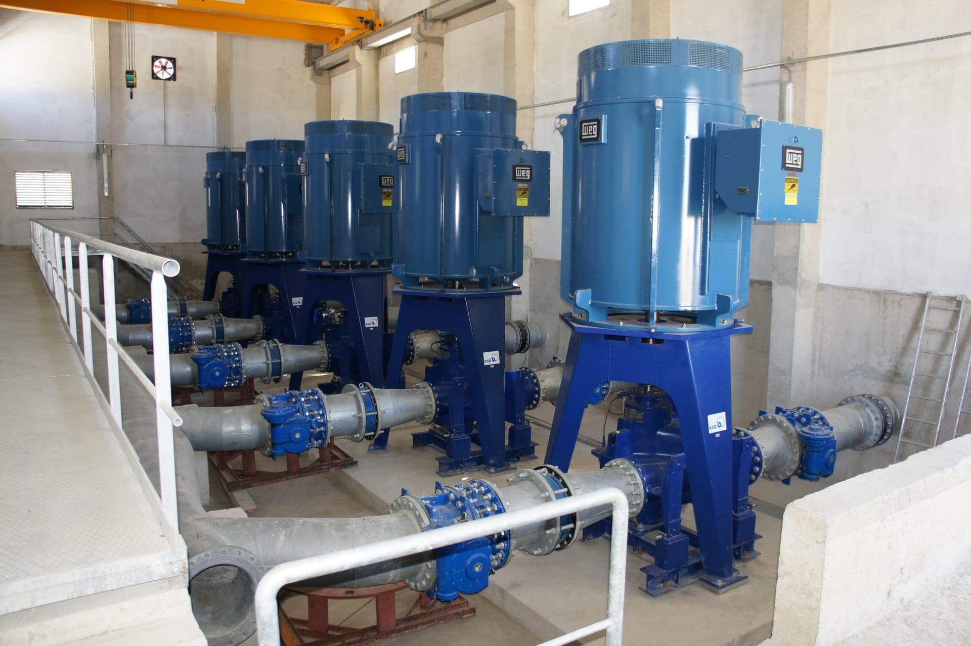 Installations hydrauliques de la station de pompage du projet Asjen – Ouazzane