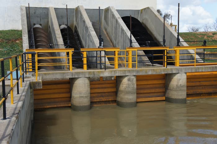 Ouvrage de régulation du réseau d'irrigation